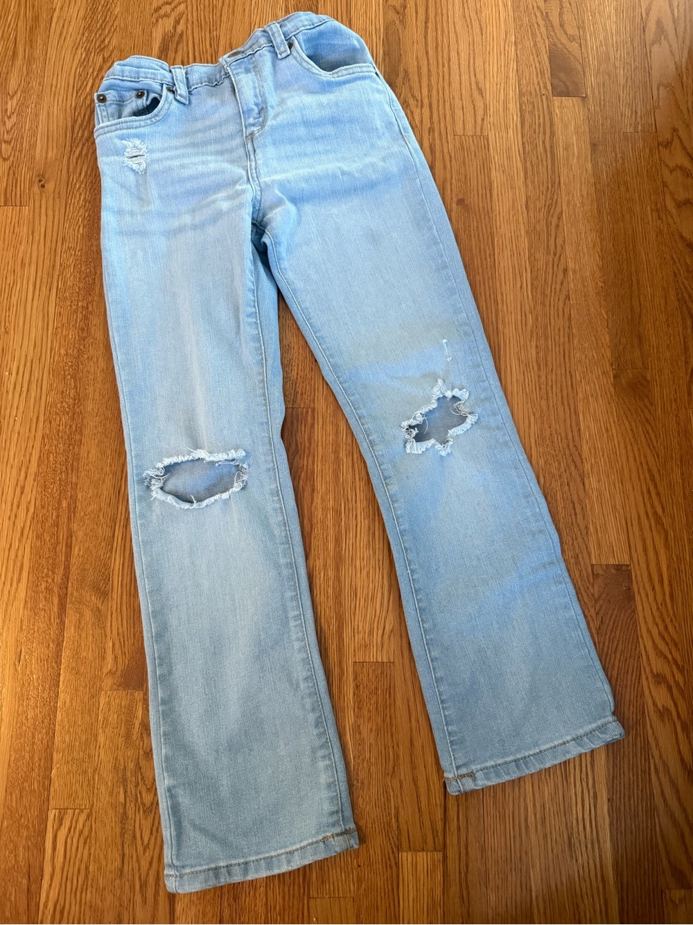 Light Blue Distressed Jeans